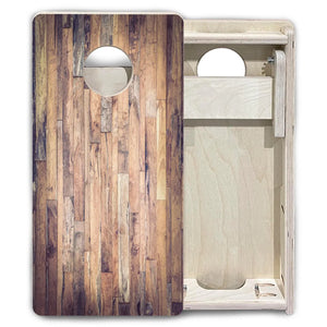 Barnwood Planks - Mini or Vacation Sized Cornhole Boards by Cornhole Solutions, custom cornhole board detail photo 7
