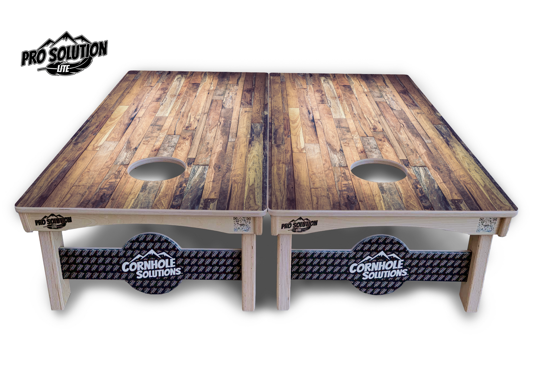 Barnwood Planks Cornhole Boards - Pro Solution Lite Series by Cornhole Solutions, custom cornhole board detail photo 3