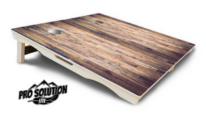 Barnwood Planks Cornhole Boards - Pro Solution Lite Series by Cornhole Solutions, custom cornhole board detail photo 5