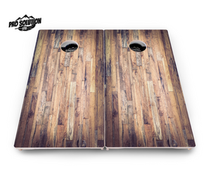 Barnwood Planks Cornhole Boards - Pro Solution Lite Series by Cornhole Solutions, custom cornhole board detail photo 2
