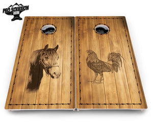 Barnyard Cornhole Boards - Pro Solution Elite Series by Cornhole Solutions, custom cornhole board detail photo 11