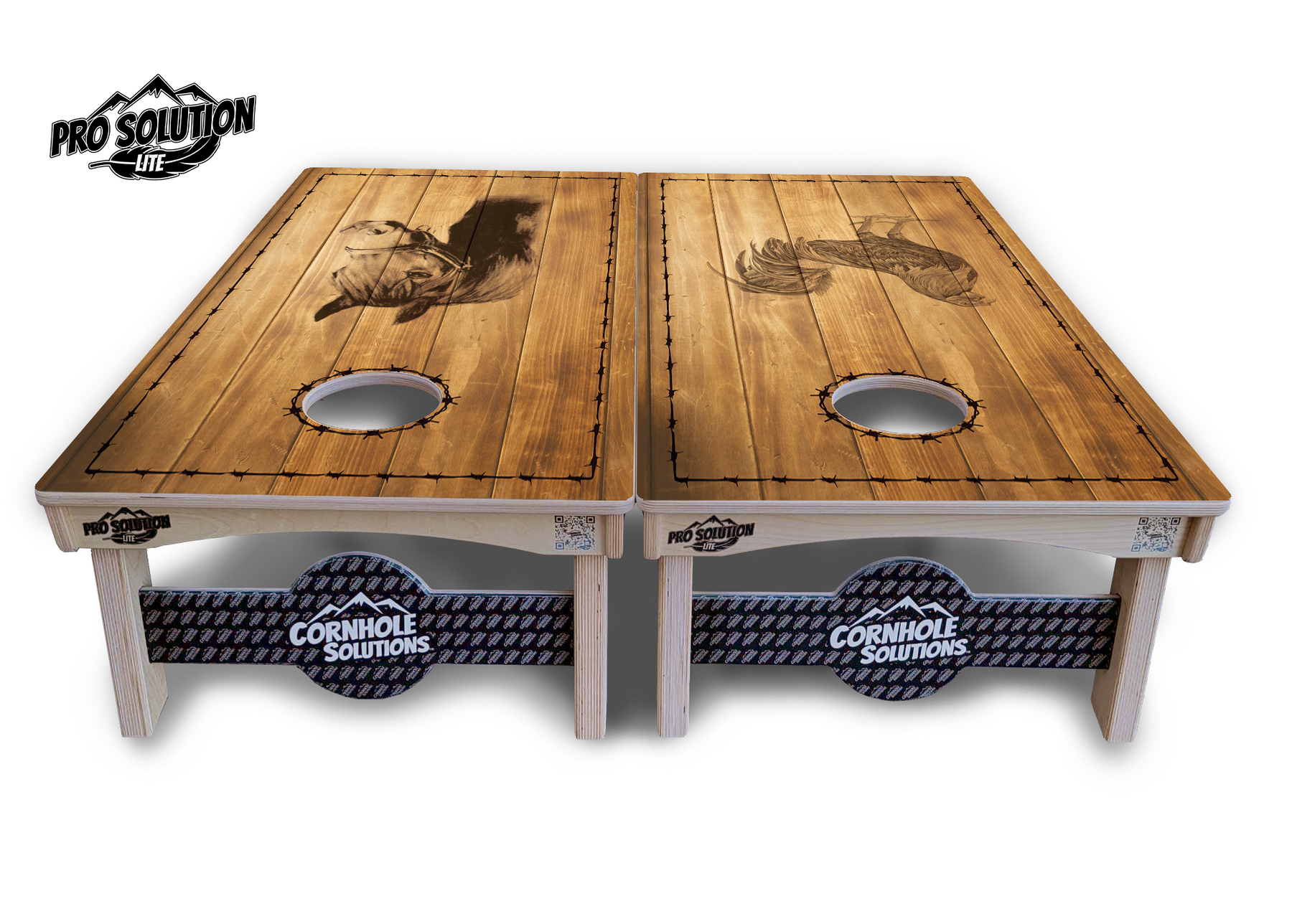 Barnyard Cornhole Boards - Pro Solution Lite Series by Cornhole Solutions, custom cornhole board detail photo 5