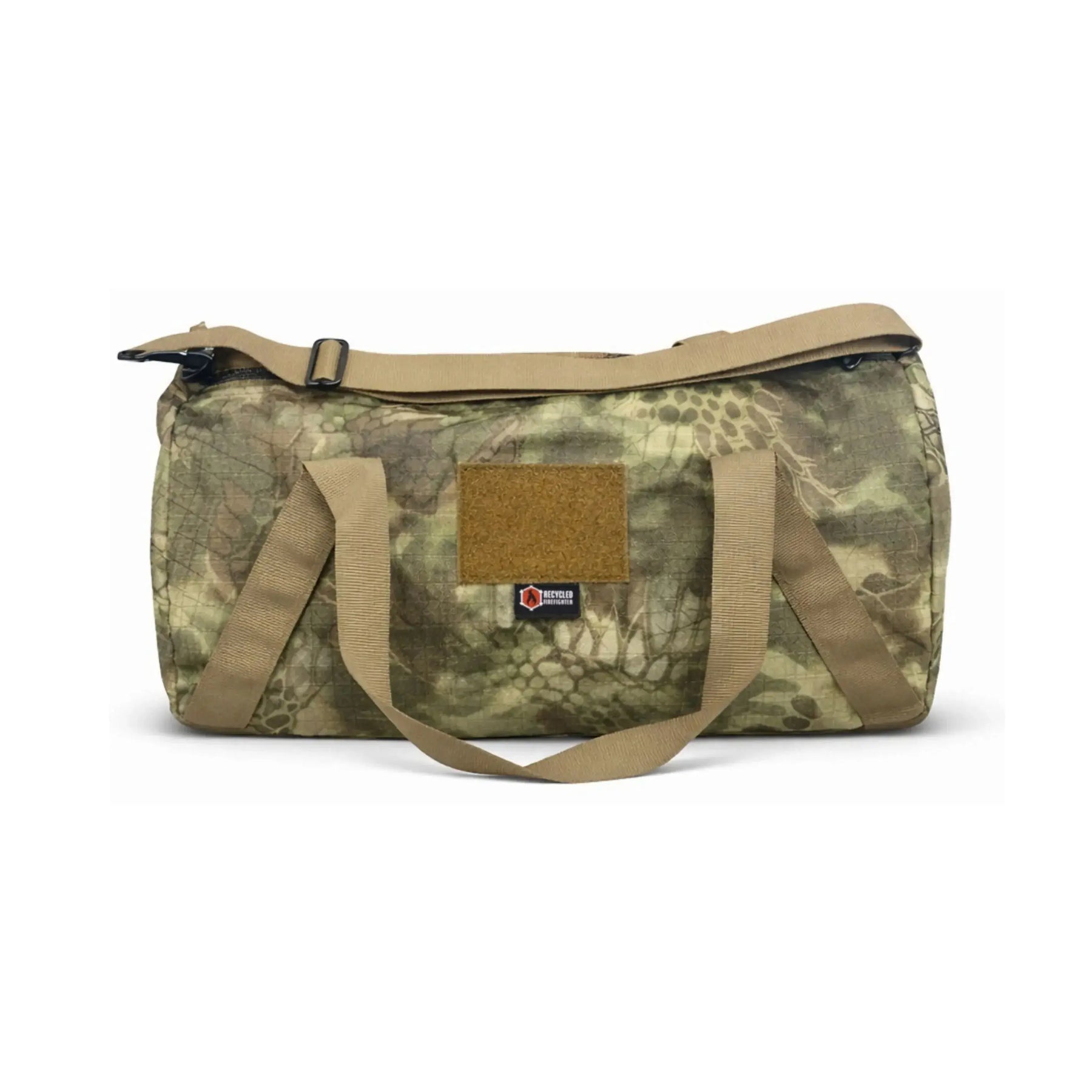 Barrel Duffle Bag 1000D by Recycled Firefighter, handmade leather goods detail photo 8