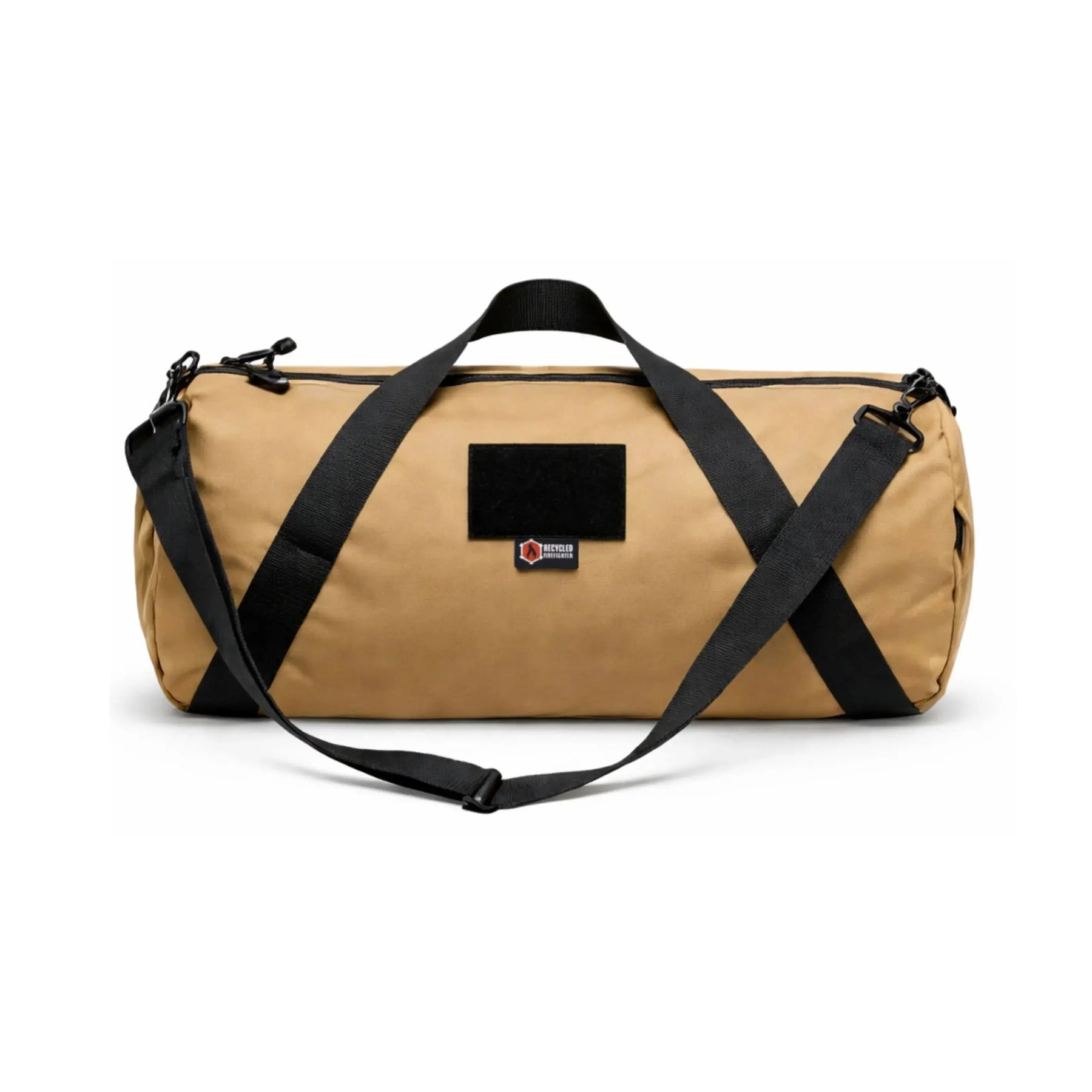 Barrel Duffle Bag 1000D by Recycled Firefighter, handmade leather goods detail photo 10