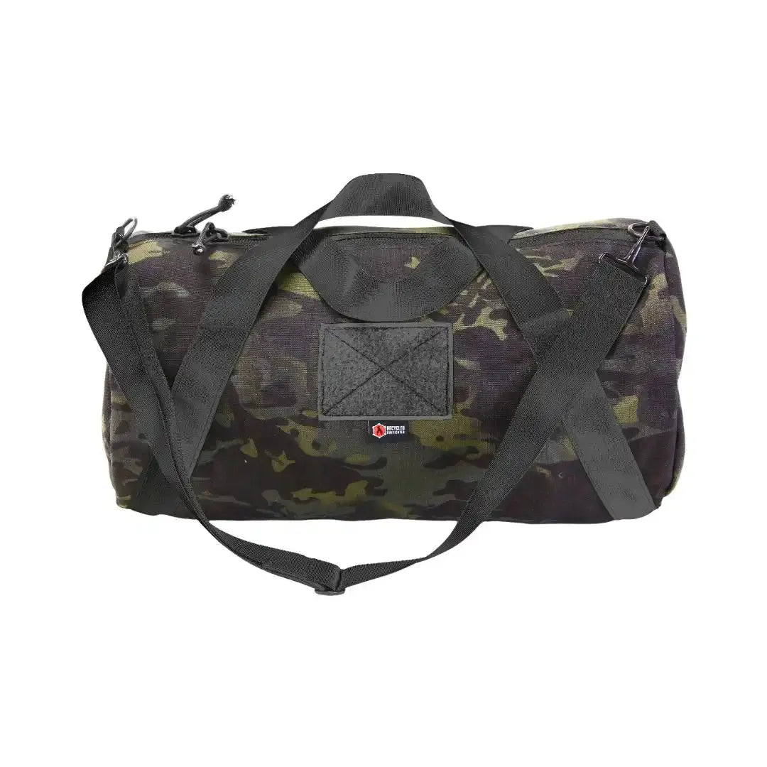 Barrel Duffle Bag 500D by Recycled Firefighter, handmade leather goods main product photo