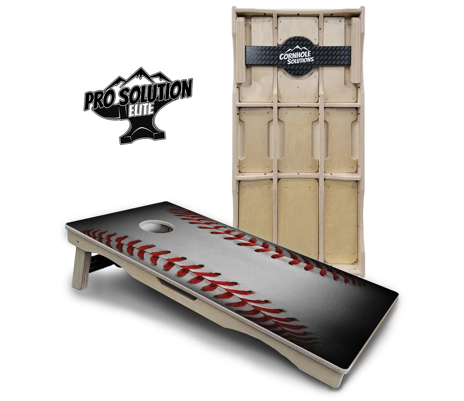Baseball Cornhole Boards - Pro Solution Elite Series by Cornhole Solutions, custom cornhole board main product photo