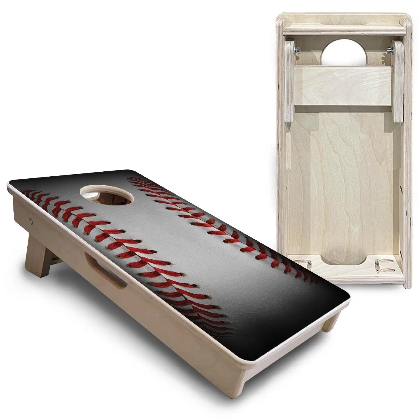 Baseball - Mini or Vacation Size Cornhole Boards by Cornhole Solutions, custom cornhole board detail photo 5