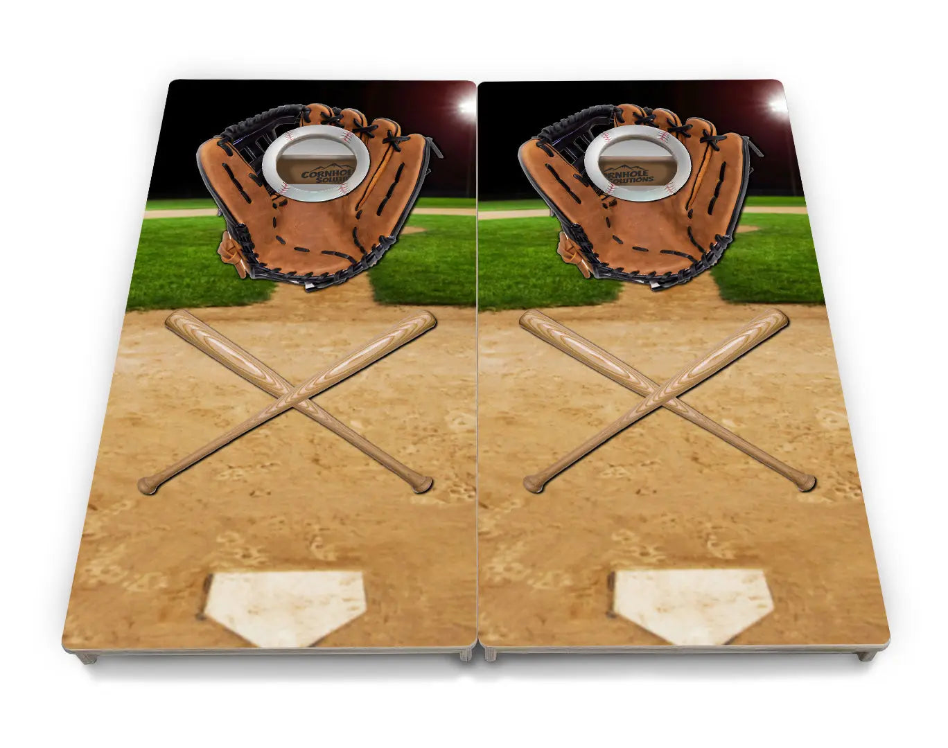 Baseball Theme Cornhole Boards - Professional Tournament Series by Cornhole Solutions, custom cornhole board detail photo 3