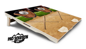 Baseball Theme Cornhole Boards - Pro Solution Lite Series by Cornhole Solutions, custom cornhole board detail photo 4