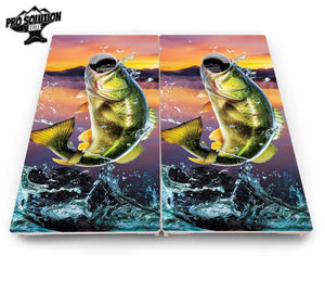 Bass Hole Cornhole Boards - Pro Solution Elite Series by Cornhole Solutions, custom cornhole board detail photo 4