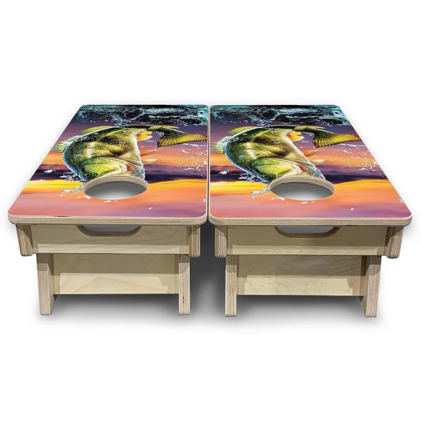 Basshole - Mini or Vacation Size Cornhole Boards by Cornhole Solutions, custom cornhole board detail photo 5