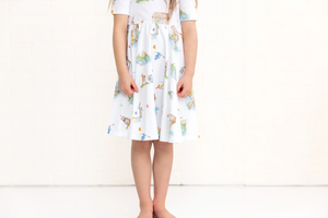 Bayou Birthday Organic Cotton Dress for Kids by Nola Tawk, Southern lifestyle apparel detail photo 3