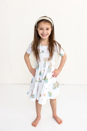 Bayou Birthday Organic Cotton Dress for Kids by Nola Tawk, Southern lifestyle apparel detail photo 4
