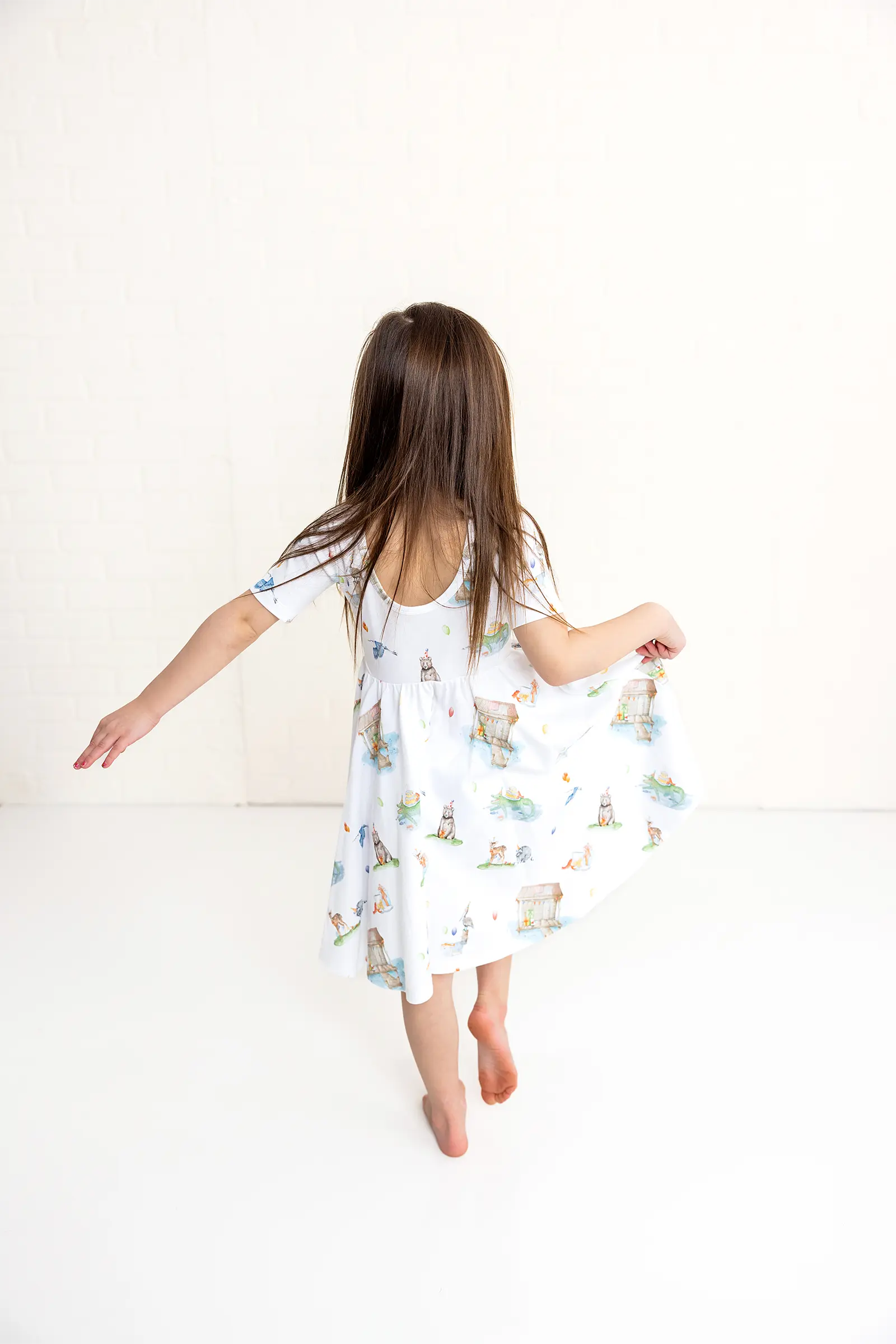Bayou Birthday Organic Cotton Dress for Kids by Nola Tawk, Southern lifestyle apparel detail photo 5