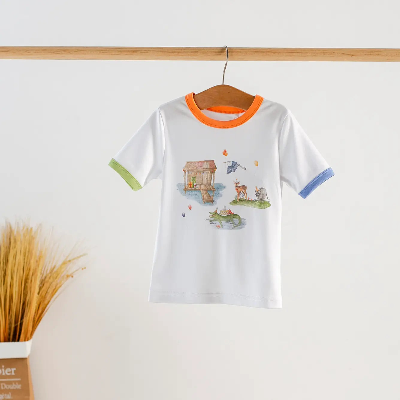Bayou Birthday Organic Cotton Kids Tshirt by Nola Tawk, Southern lifestyle apparel main product photo
