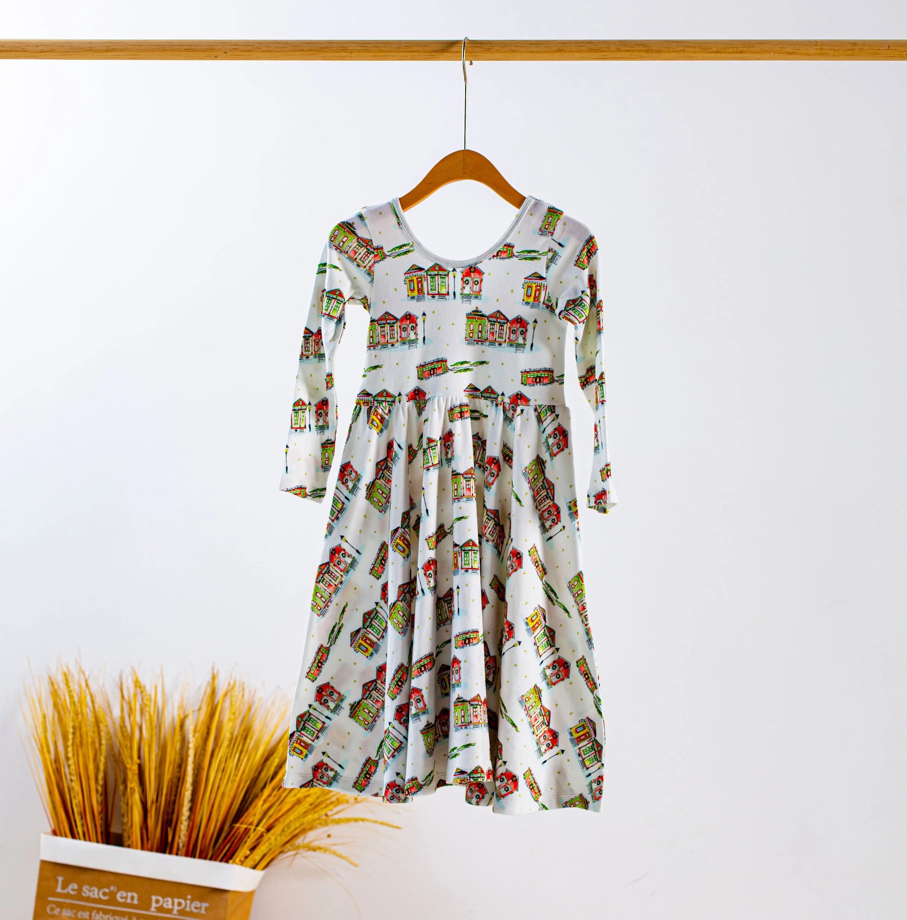 Bayou Wonderland Organic Cotton Christmas Dress for Kids by Nola Tawk, Southern lifestyle apparel main product photo
