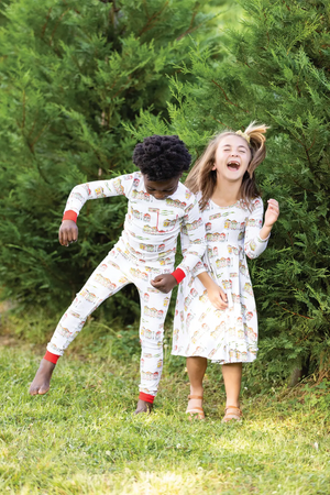 Bayou Wonderland Organic Cotton Christmas Dress for Kids by Nola Tawk, Southern lifestyle apparel detail photo 5