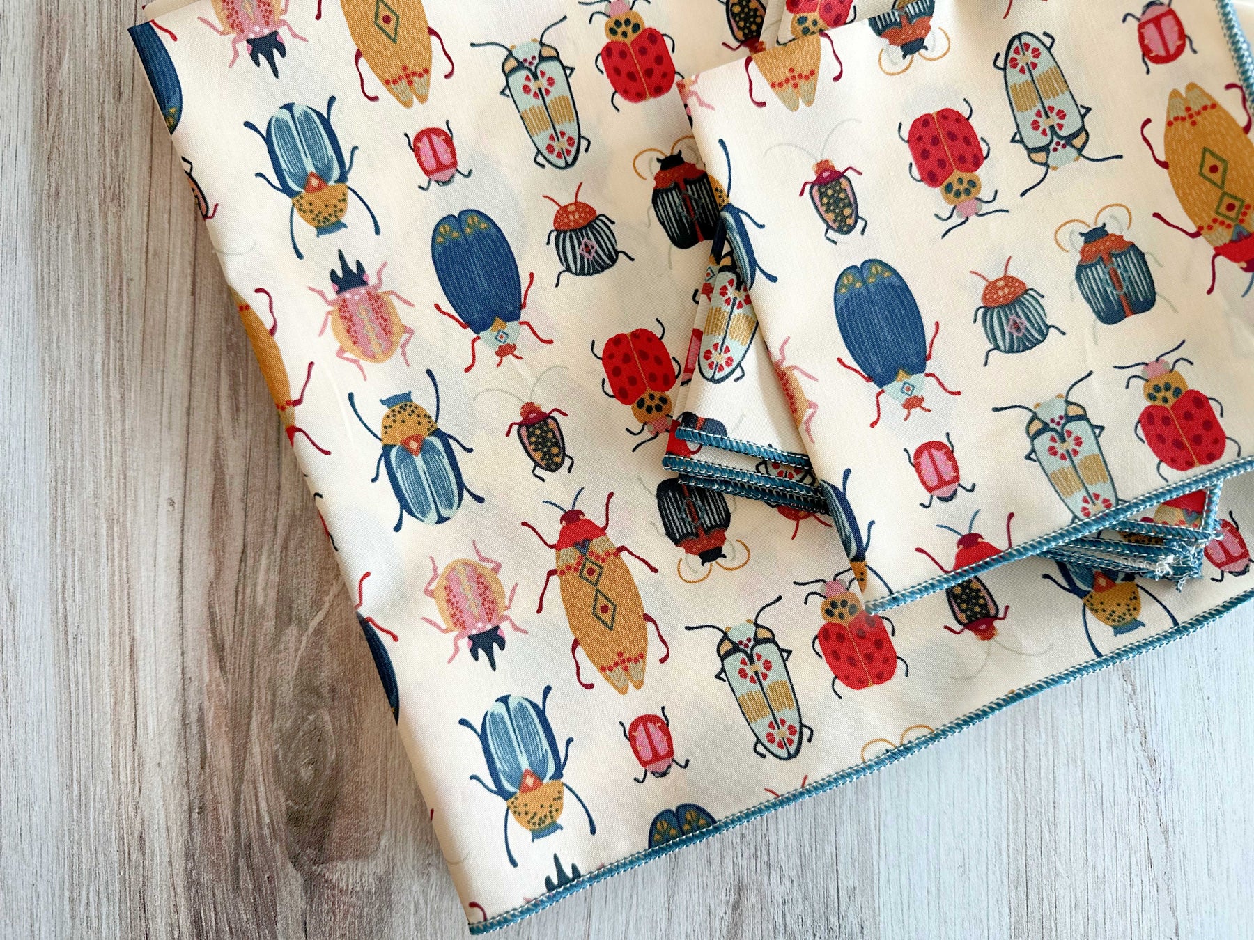 Beetle Cloth Napkins, set of four by Dot and Army, cloth napkins main product photo