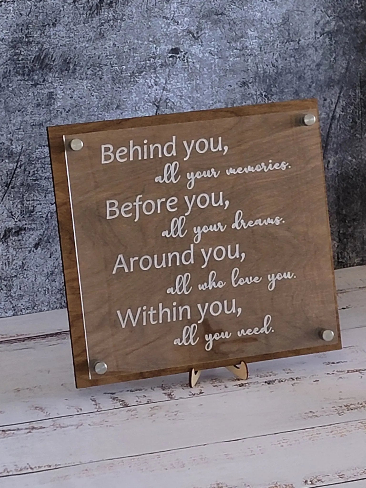 Behind you Quote Plaque by EverLee Creations, Southern home decor detail photo 4