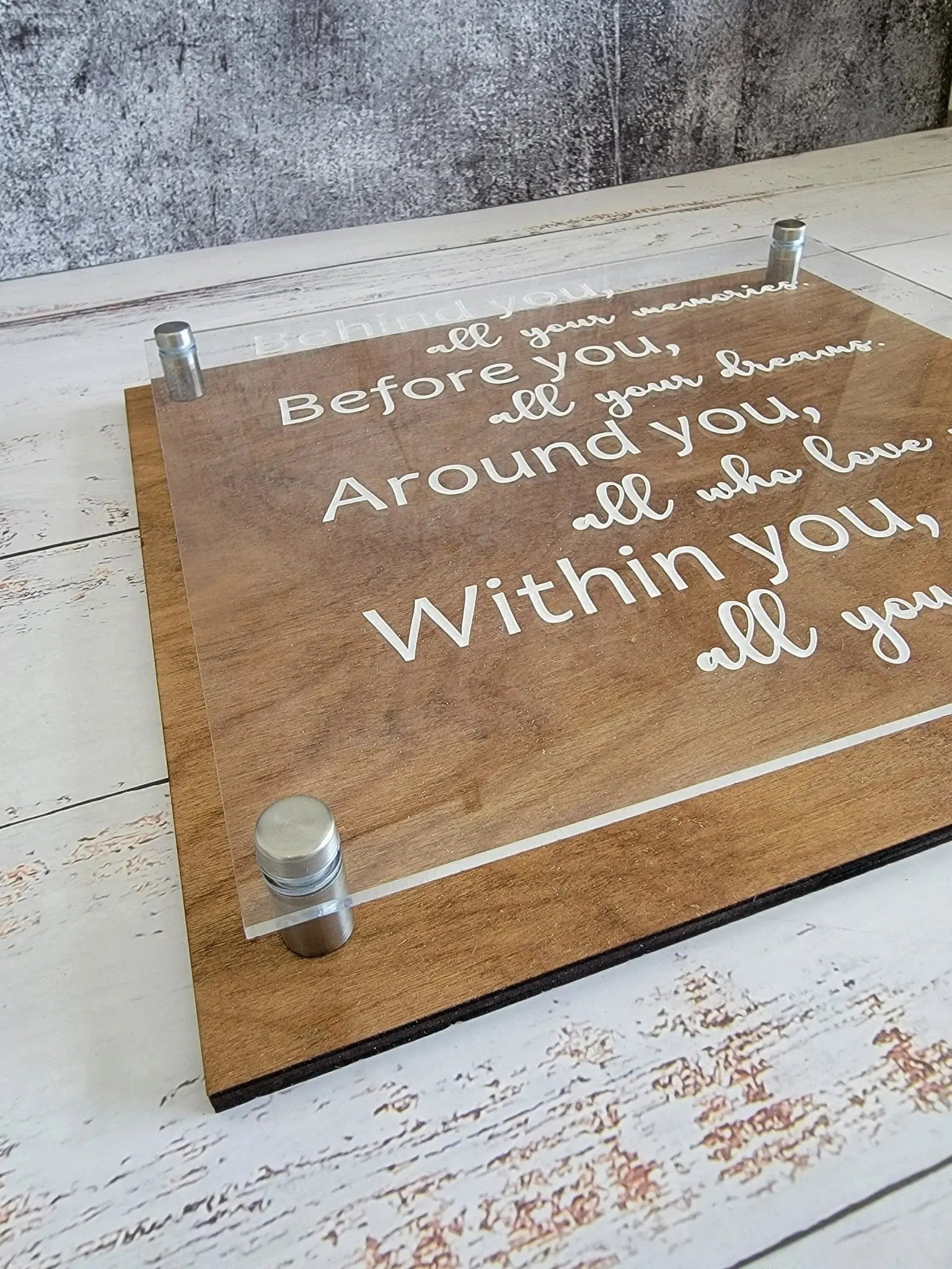 Behind you Quote Plaque by EverLee Creations, Southern home decor detail photo 5