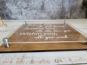 Behind you Quote Plaque by EverLee Creations, Southern home decor detail photo 6