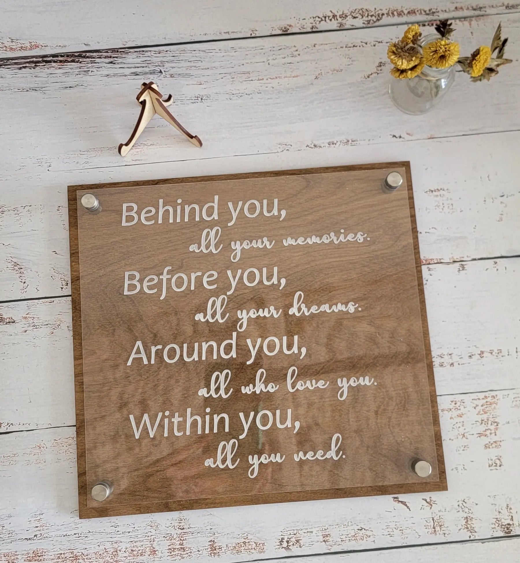 Behind you Quote Plaque by EverLee Creations, Southern home decor detail photo 8