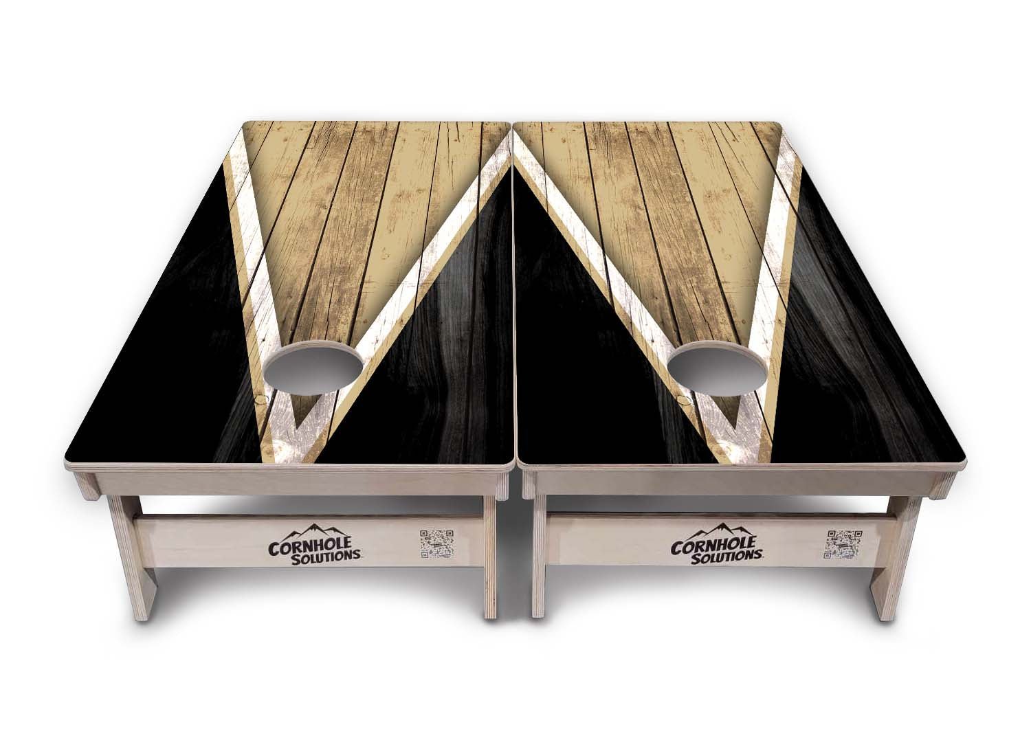 Team Color Triangle Cornhole Boards - Professional Tournament Series