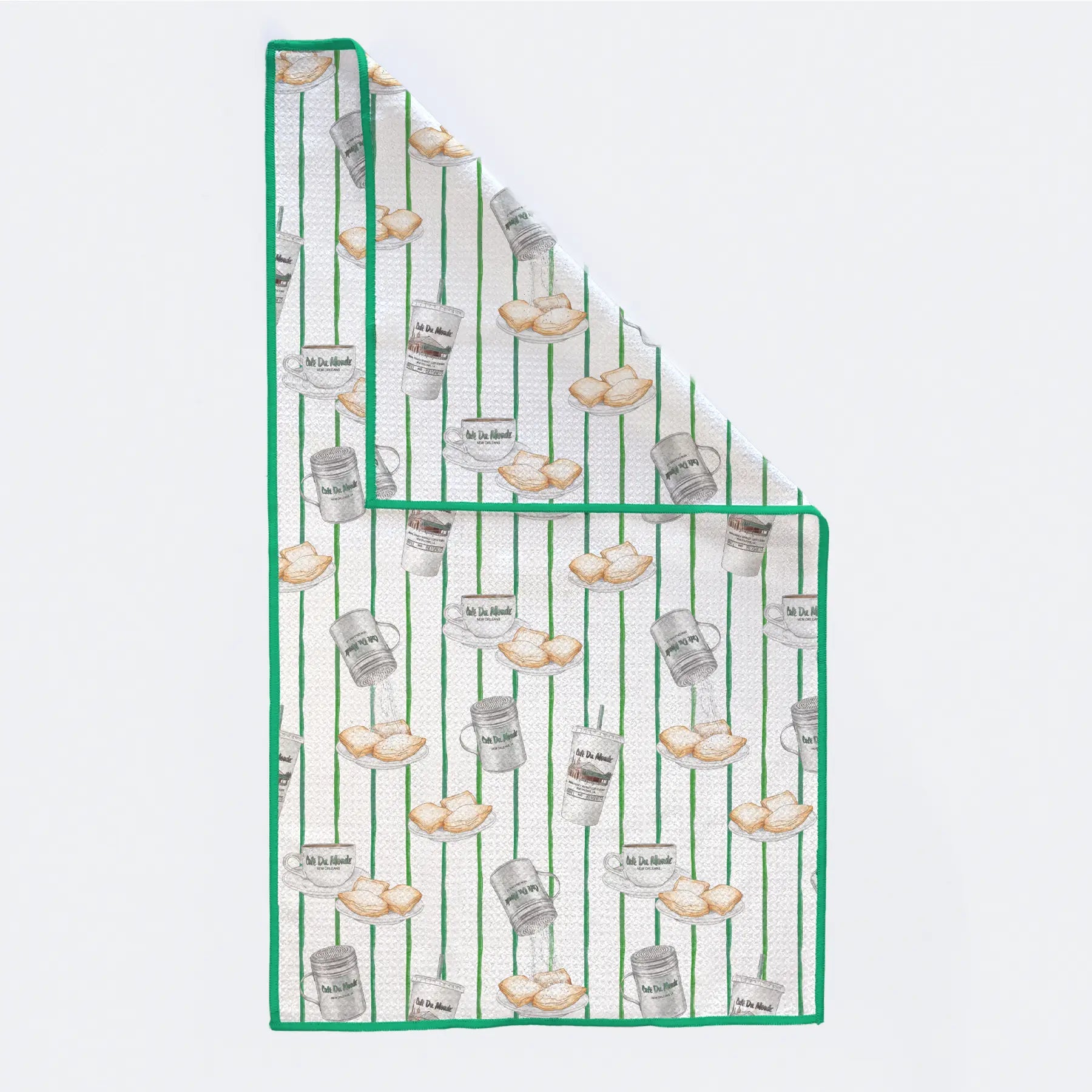 Beignet All Day Kitchen Towel by Nola Tawk, tea towel main product photo