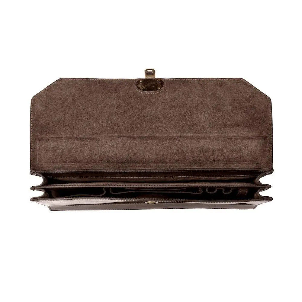 Benjamin Leather Briefcase by Mission Mercantile Leather Goods, Southern food gift detail photo 16