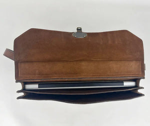 Benjamin Leather Briefcase by Mission Mercantile Leather Goods, Southern food gift detail photo 17