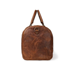 Benjamin Leather Duffle Bag by Mission Mercantile Leather Goods, Southern food gift detail photo 8
