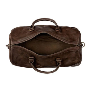 Benjamin Leather Duffle Bag by Mission Mercantile Leather Goods, Southern food gift detail photo 14