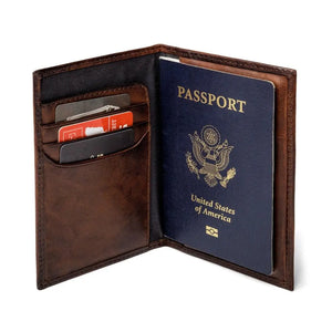 Benjamin Leather Passport Wallet by Mission Mercantile Leather Goods, Southern food gift detail photo 5