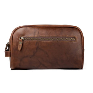 Benjamin Leather Toiletry Wash Bag by Mission Mercantile Leather Goods, Southern food gift detail photo 3