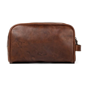 Benjamin Leather Toiletry Wash Bag by Mission Mercantile Leather Goods, Southern food gift detail photo 4
