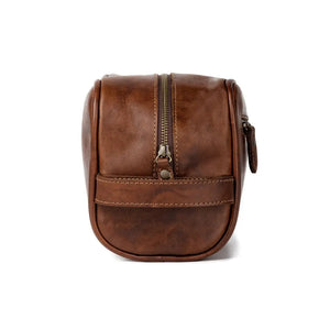 Benjamin Leather Toiletry Wash Bag by Mission Mercantile Leather Goods, Southern food gift detail photo 5