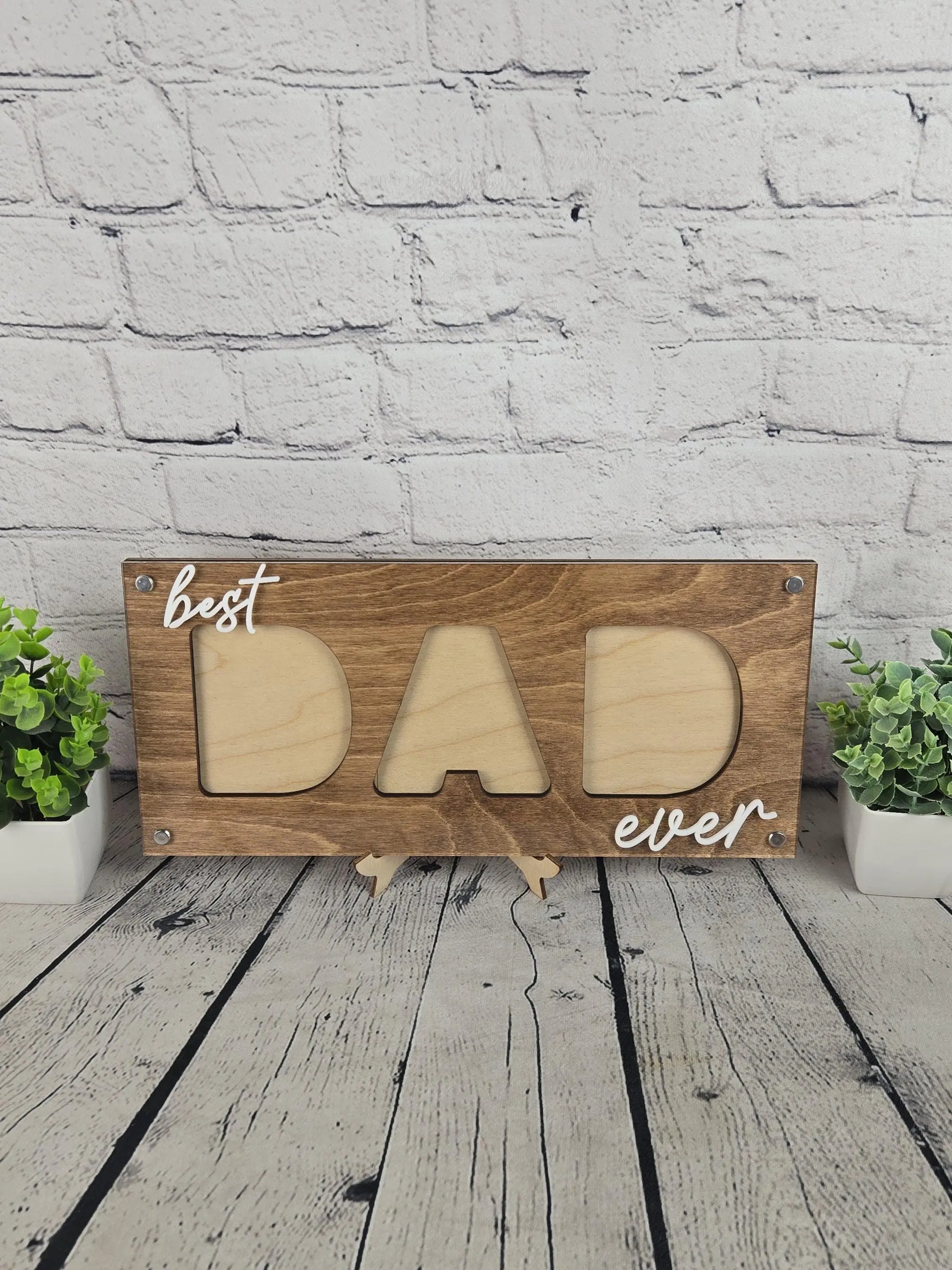 Best Dad Ever Picture Frame by EverLee Creations, Southern home decor detail photo 5