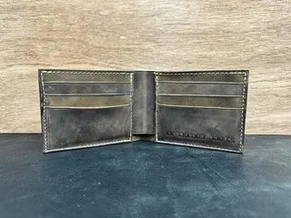 Bi-Fold Wallet by Kw Leatherworks, handmade leather goods detail photo 3