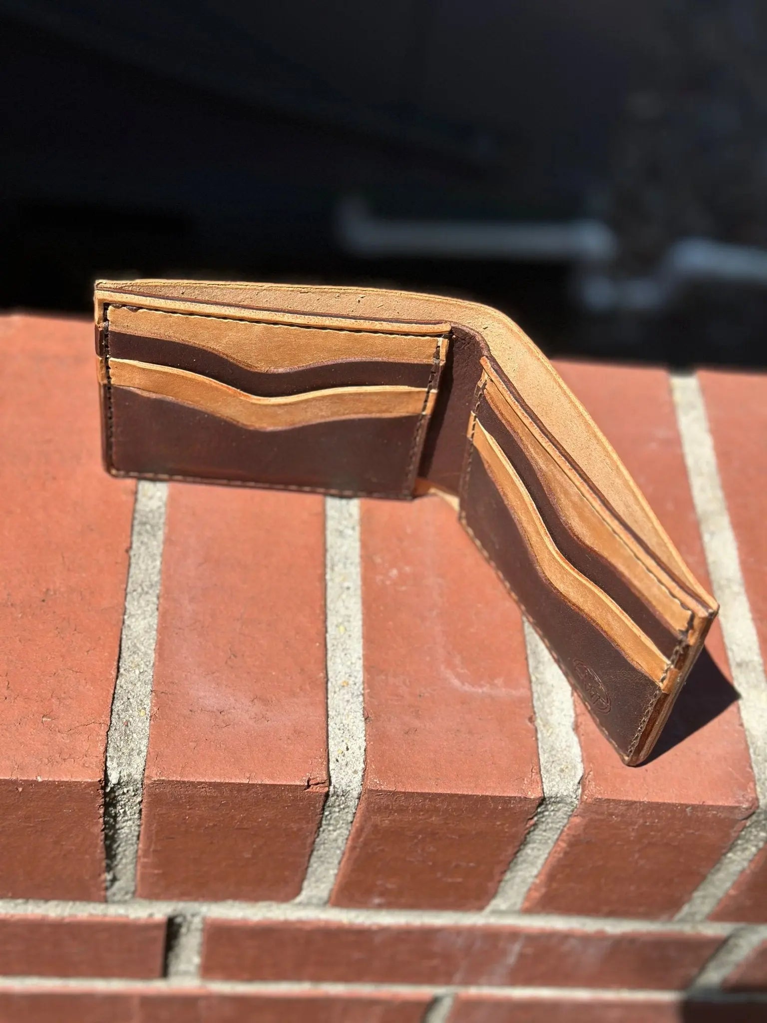 Bi-Fold Wallet by Kw Leatherworks, handmade leather goods detail photo 11