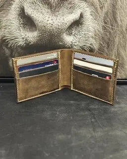 Bi-Fold Wallet by Kw Leatherworks, handmade leather goods detail photo 14