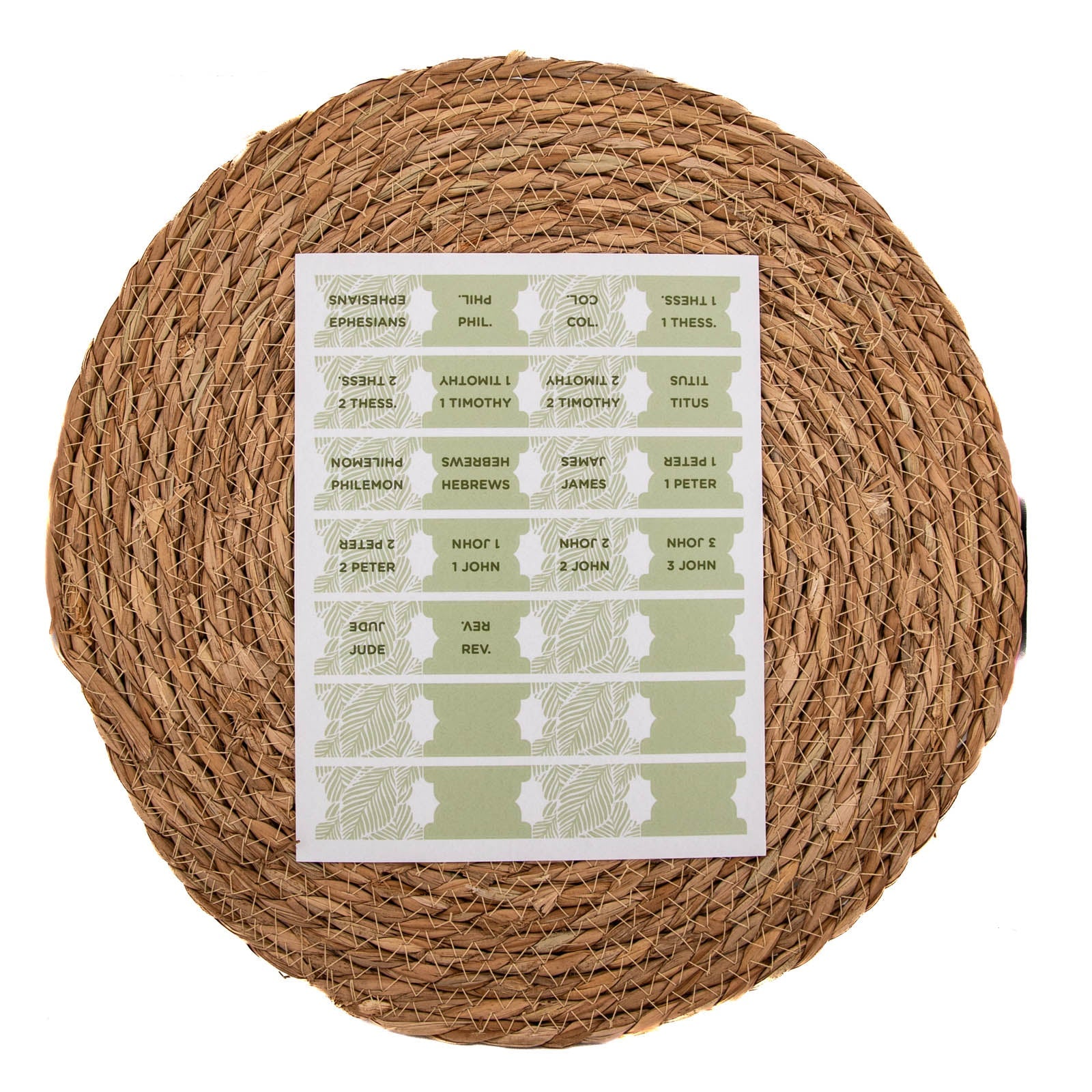 Bible Tabs - Leafy Luxe Pattern by Still Magnolia, stationery detail photo 2