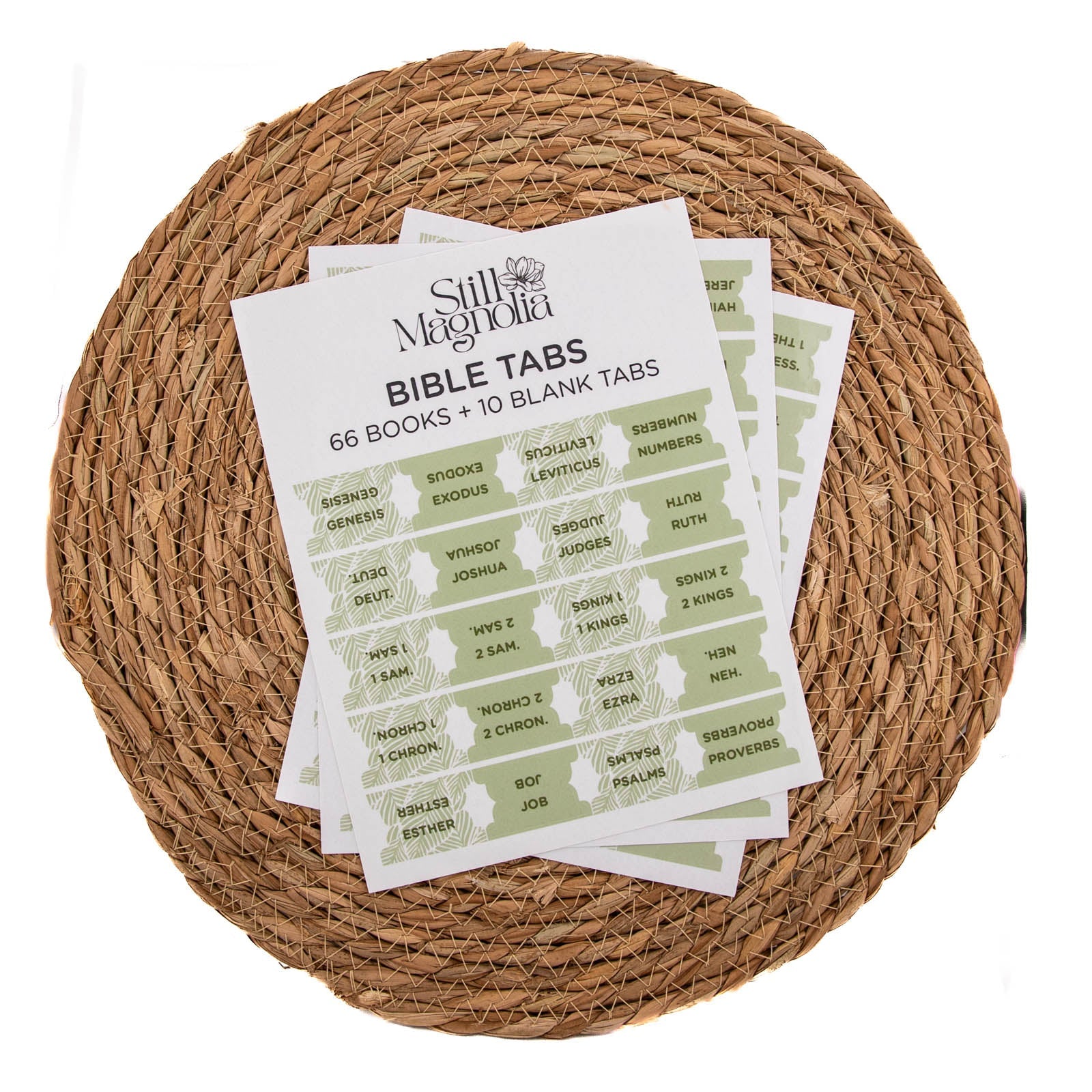 Bible Tabs - Leafy Luxe Pattern by Still Magnolia, stationery detail photo 5