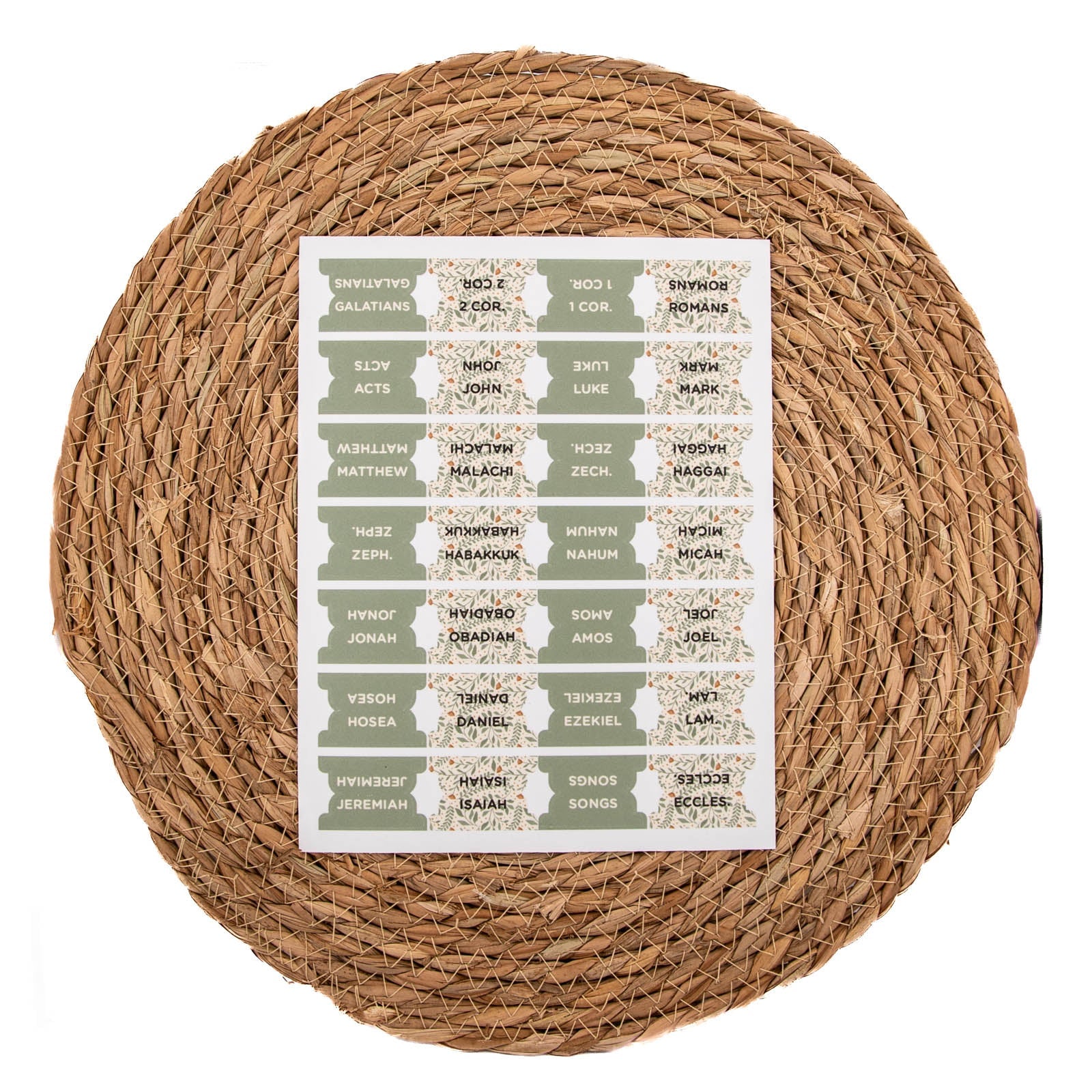 Bible Tabs - Meadow Breeze Pattern by Still Magnolia, stationery detail photo 2