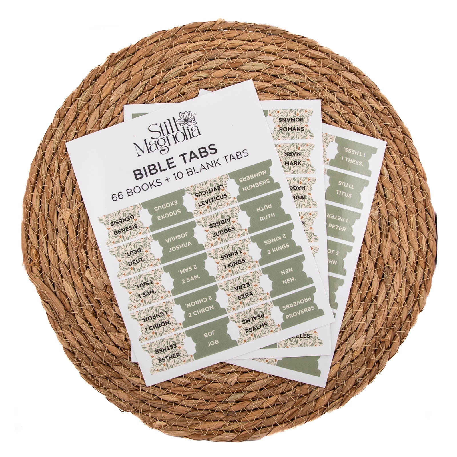 Bible Tabs - Meadow Breeze Pattern by Still Magnolia, stationery detail photo 4