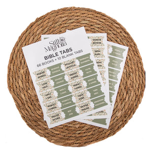 Bible Tabs - Meadow Breeze Pattern by Still Magnolia, stationery detail photo 4