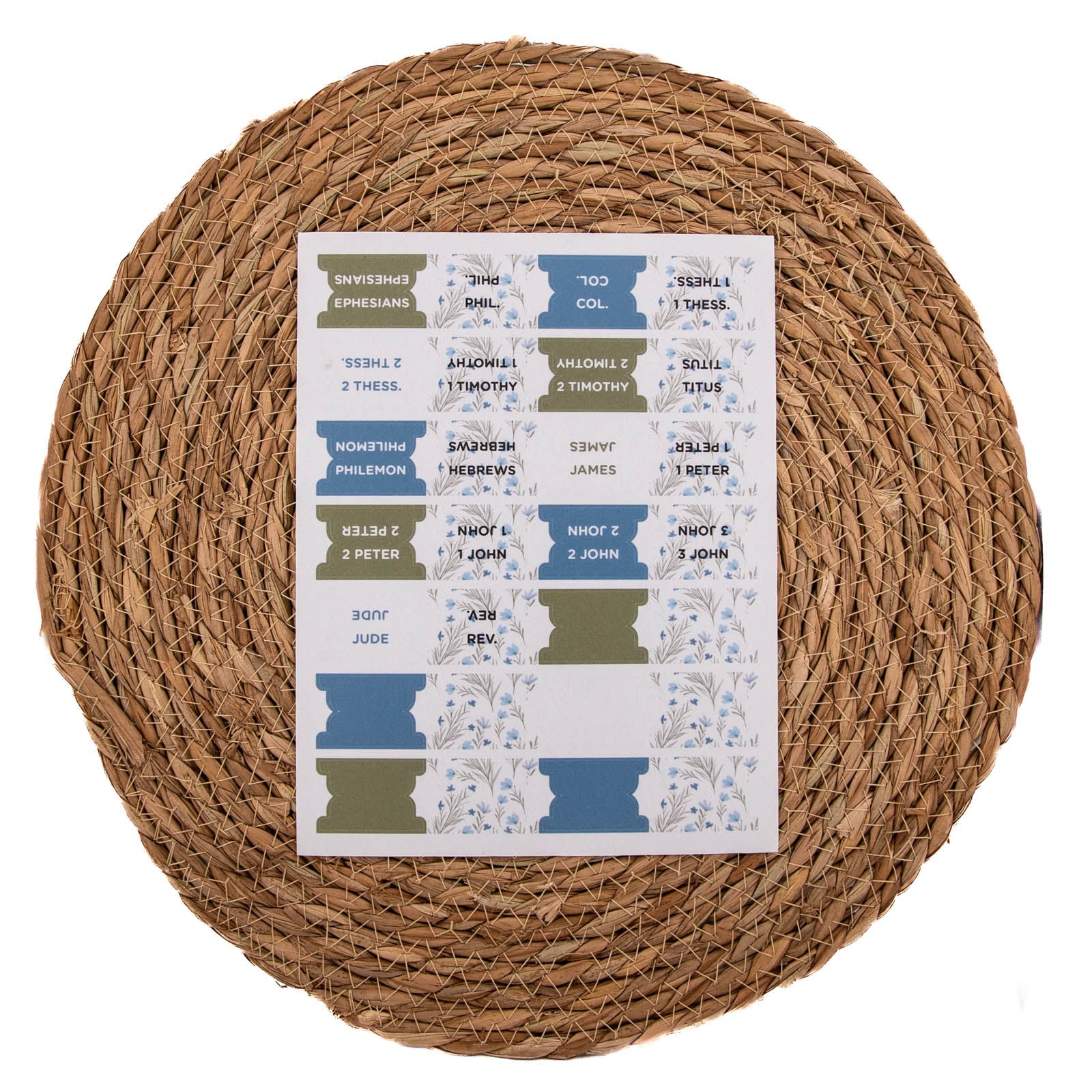 Bible Tabs - Wildflower Whisper Pattern by Still Magnolia, stationery detail photo 5