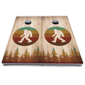Bigfoot Circle Cornhole Boards - All Weather Series by Cornhole Solutions, custom cornhole board detail photo 4