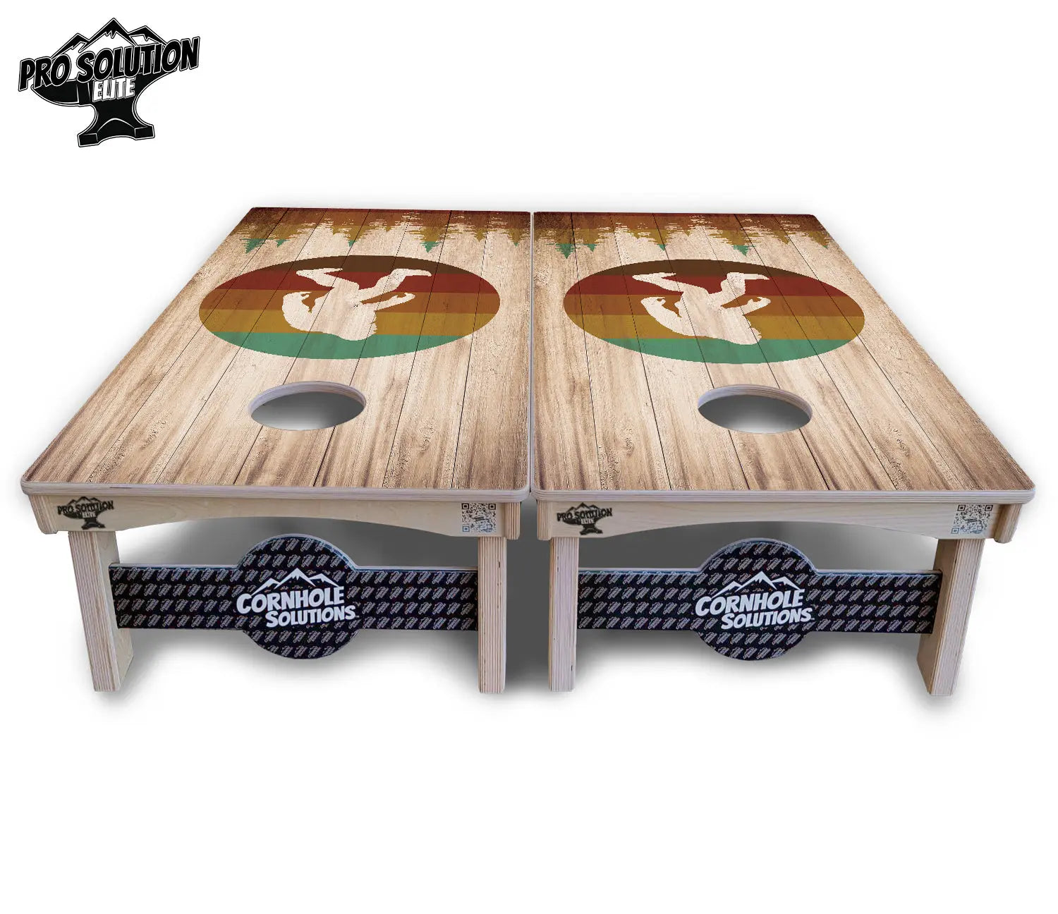Bigfoot Circle Cornhole Boards - Pro Solution Elite Series by Cornhole Solutions, custom cornhole board detail photo 3