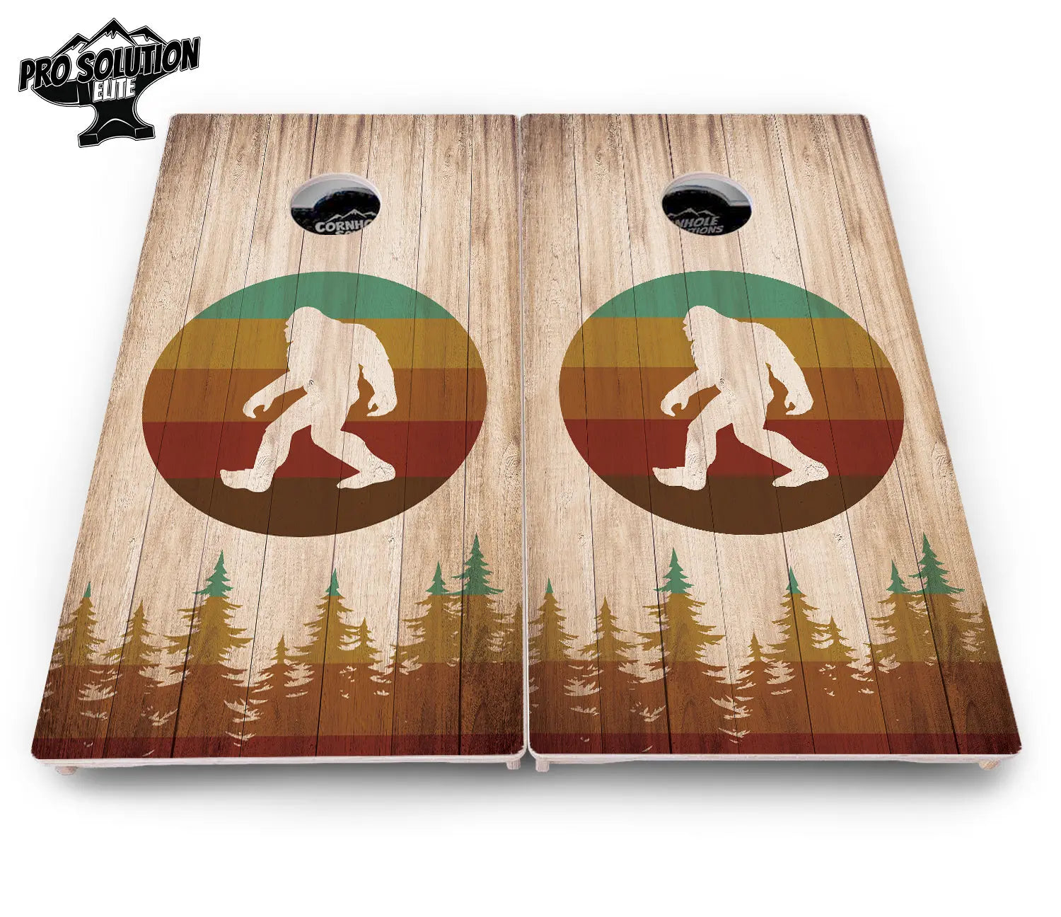 Bigfoot Circle Cornhole Boards - Pro Solution Elite Series by Cornhole Solutions, custom cornhole board detail photo 4