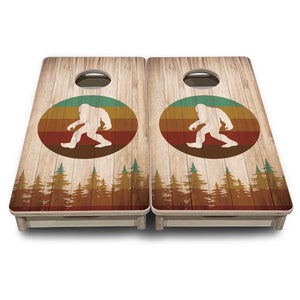 Bigfoot Circle - Mini or Vacation Size Cornhole Boards by Cornhole Solutions, custom cornhole board detail photo 2
